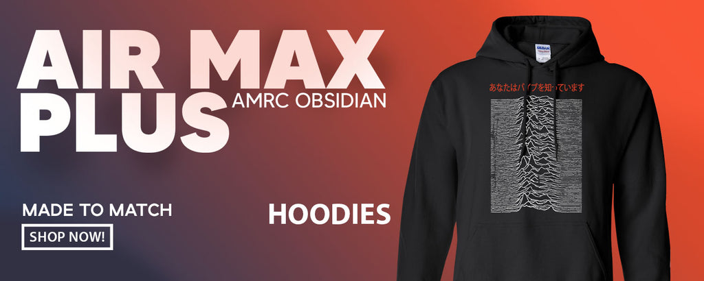 Obsidian AMRC Pluses Pullover Hoodies to match Sneakers | Hoodies to match Obsidian AMRC Pluses Shoes