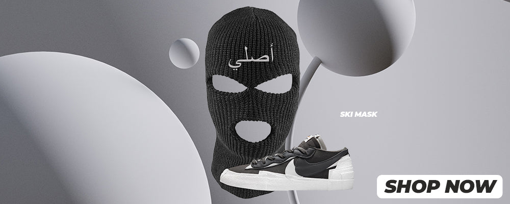 Iron Grey Low Blazers Ski Masks to match Sneakers | Winter Masks to match Iron Grey Low Blazers Shoes