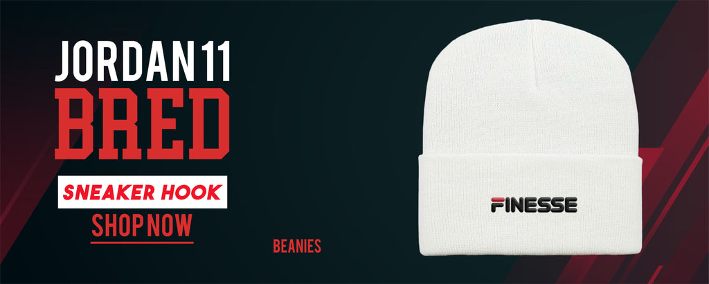 Air Jordan 11 Bred Sneaker Hook Up Beanies