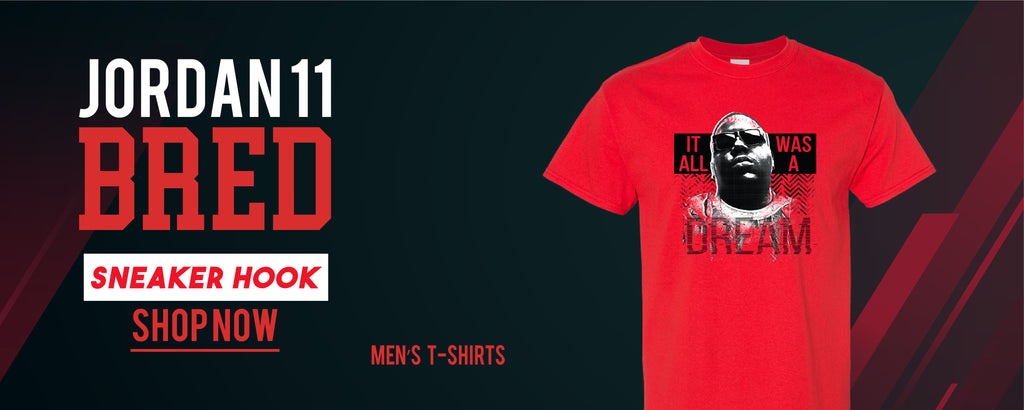 Jordan 11 Bred Sneaker Hook Up T-Shirts