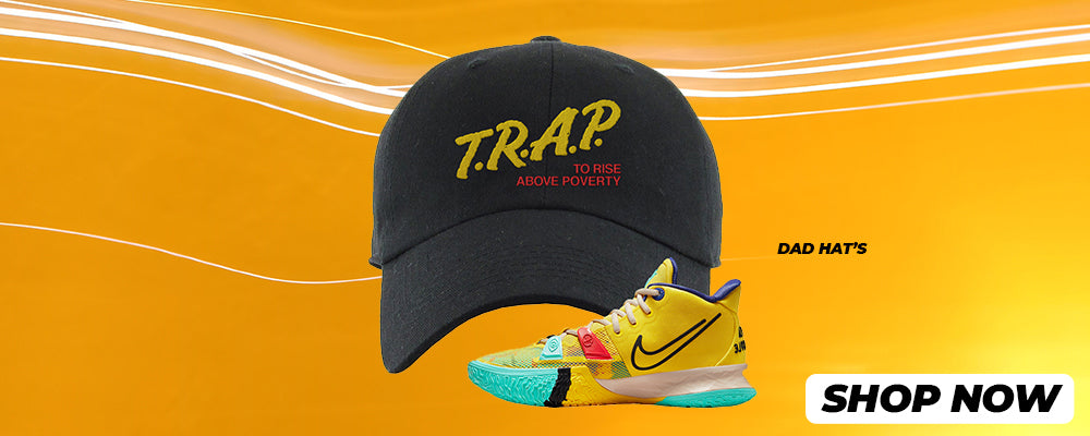 1 World 1 People Yellow 7s Dad Hats to match Sneakers | Hats to match 1 World 1 People Yellow 7s Shoes