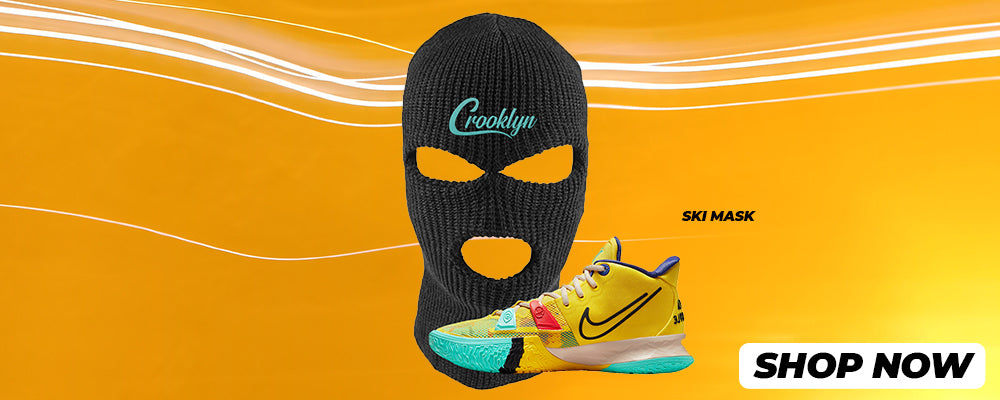 1 World 1 People Yellow 7s Ski Masks to match Sneakers | Winter Masks to match 1 World 1 People Yellow 7s Shoes