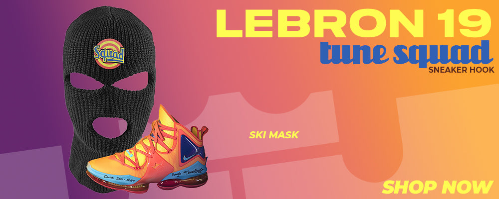 Lebron 19 Tune Squad Ski Masks to match Sneakers | Winter Masks to match Nike Lebron 19 Tune Squad Shoes