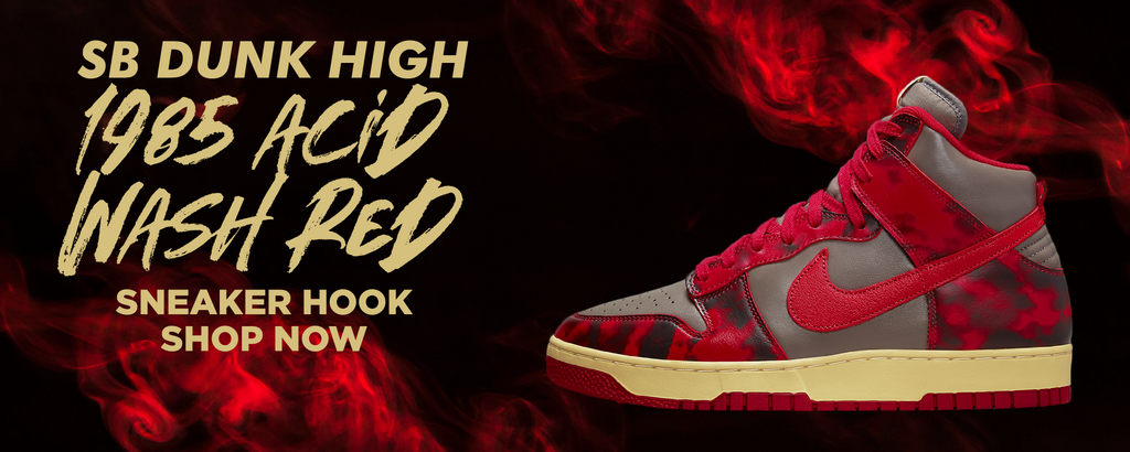 Acid Wash Red 1985 High Dunks Clothing to match Sneakers | Clothing to match Acid Wash Red 1985 High Dunks Shoes