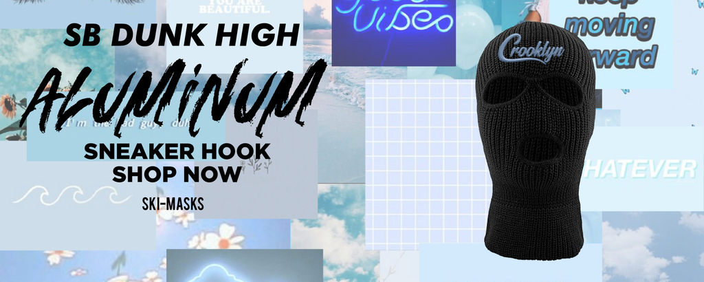 Aluminum High Dunks Ski Masks to match Sneakers | Winter Masks to match Aluminum High Dunks Shoes