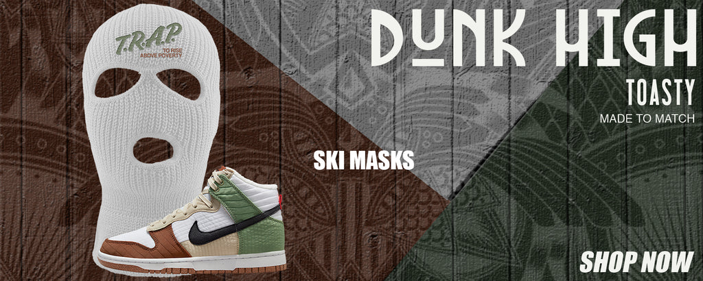 Toasty High Dunks Ski Masks to match Sneakers | Winter Masks to match Toasty High Dunks Shoes