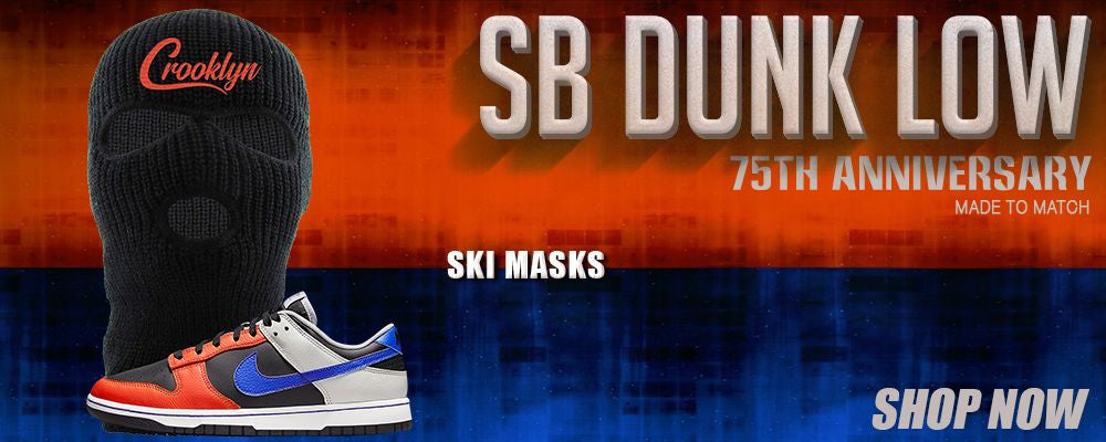 75th Anniversary Low Dunks Ski Masks to match Sneakers | Winter Masks to match 75th Anniversary Low Dunks Shoes