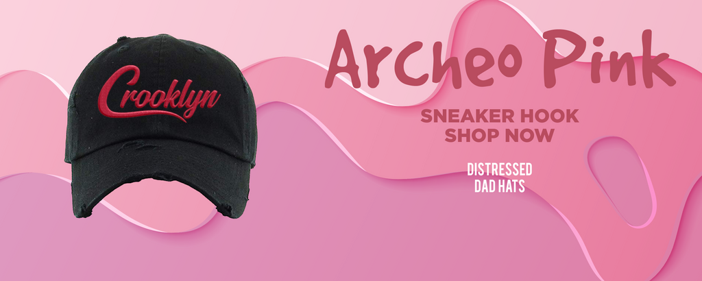 Archeo Pink Low Dunks Distressed Dad Hats to match Sneakers | Hats to match Archeo Pink Low Dunks Shoes