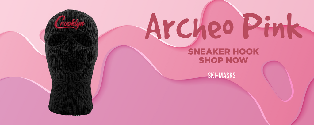 Archeo Pink Low Dunks Ski Masks to match Sneakers | Winter Masks to match Archeo Pink Low Dunks Shoes
