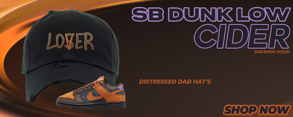 SB Dunk Low Cider Distressed Dad Hats to match Sneakers | Hats to match Nike SB Dunk Low Cider Shoes