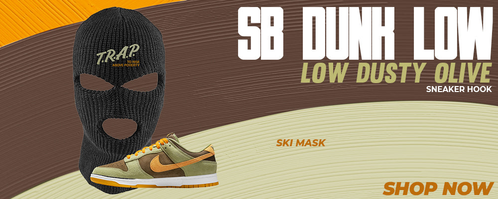 SB Dunk Low Dusty Olive Ski Masks to match Sneakers | Winter Masks to match Nike SB Dunk Low Dusty Olive Shoes