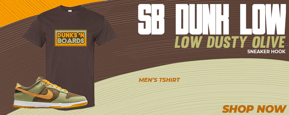 SB Dunk Low Dusty Olive T Shirts to match Sneakers | Tees to match Nike SB Dunk Low Dusty Olive Shoes