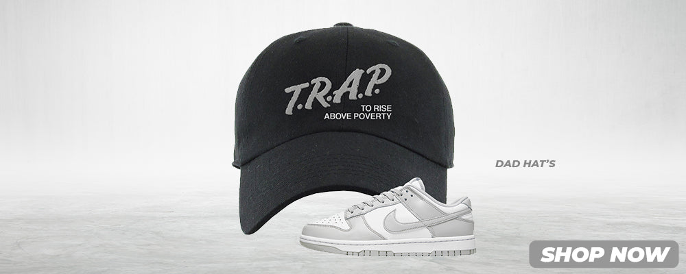 Grey Fog Low Dunks Dad Hats to match Sneakers | Hats to match Grey Fog Low Dunks Shoes