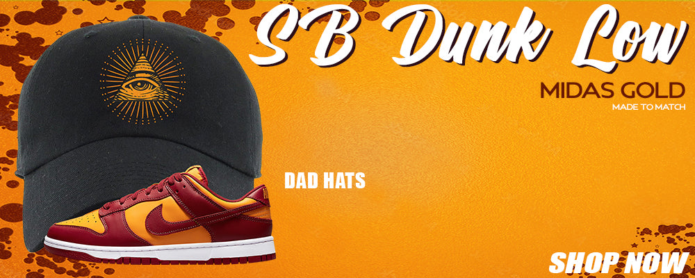 Midas Gold Low Dunks Dad Hats to match Sneakers | Hats to match Midas Gold Low Dunks Shoes