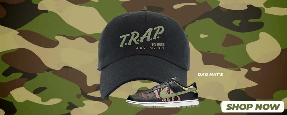 Multi Camo Low Dunks Dad Hats to match Sneakers | Hats to match Multi Camo Low Dunks Shoes