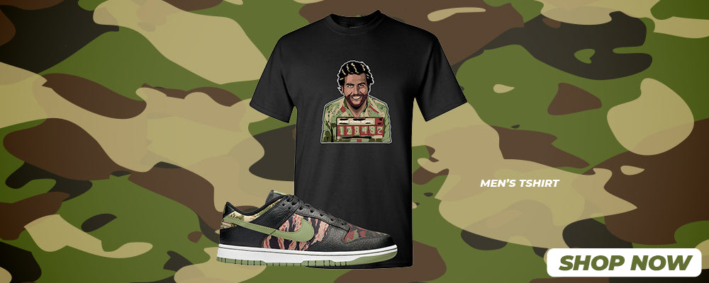 Multi Camo Low Dunks T Shirts to match Sneakers | Tees to match Multi Camo Low Dunks Shoes