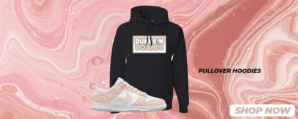 Move To Zero Pink Low Dunks Pullover Hoodies to match Sneakers | Hoodies to match Move To Zero Pink Low Dunks Shoes