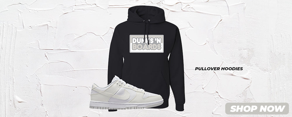 Move To Zero White Low Dunks Pullover Hoodies to match Sneakers | Hoodies to match Move To Zero White Low Dunks Shoes