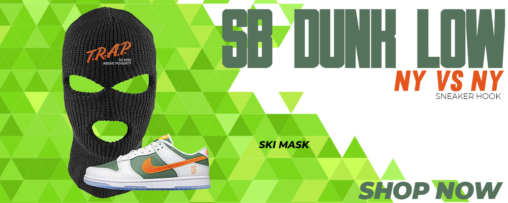 SB Dunk Low NY vs NY Ski Masks to match Sneakers | Winter Masks to match Nike SB Dunk Low NY vs NY Shoes