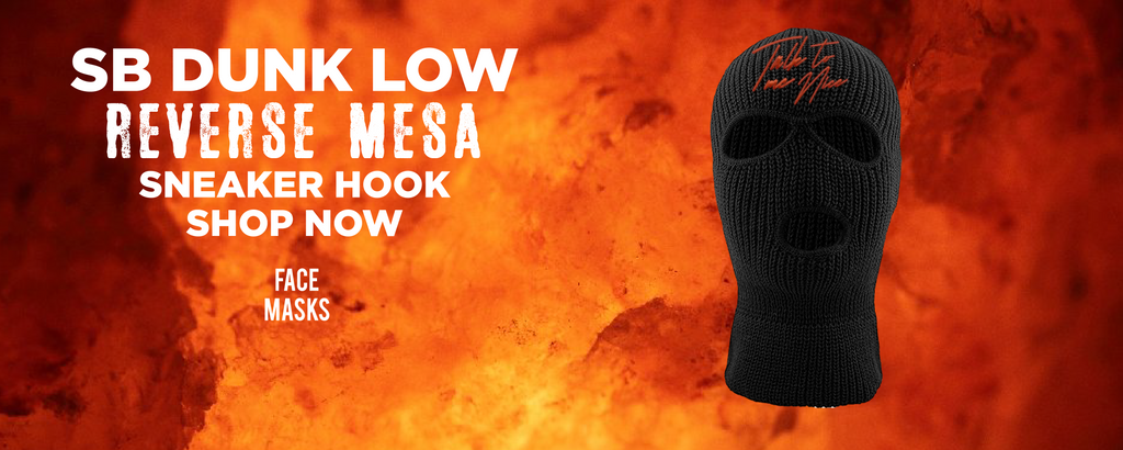 Mesa Orange Low Dunks Ski Masks to match Sneakers | Winter Masks to match Mesa Orange Low Dunks Shoes