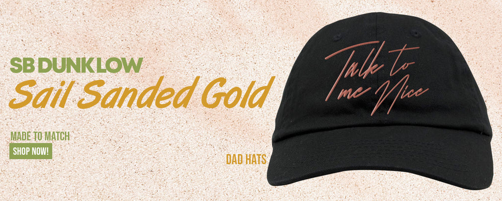 Sail Sanded Gold Low Dunks Dad Hats to match Sneakers | Hats to match Sail Sanded Gold Low Dunks Shoes