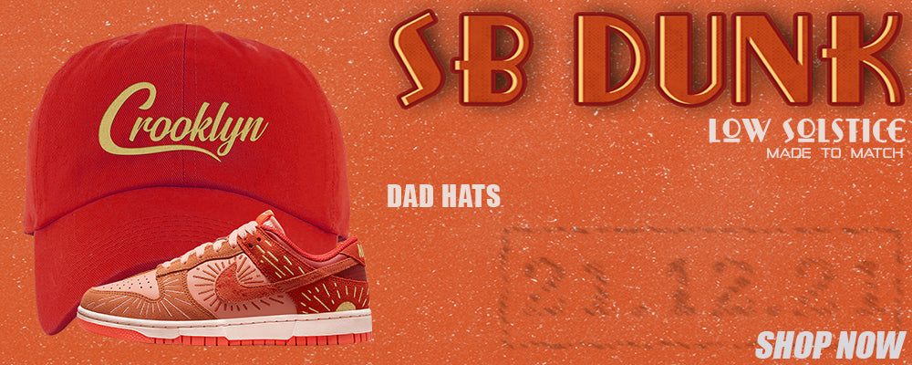 Solstice Low Dunks Dad Hats to match Sneakers | Hats to match Solstice Low Dunks Shoes