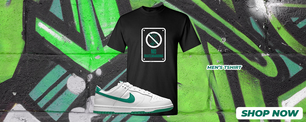 White Green Low Dunks T Shirts to match Sneakers | Tees to match White Green Low Dunks Shoes