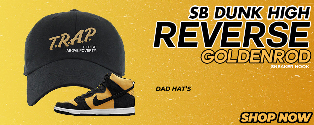 Reverse Goldenrod High Dunks Dad Hats to match Sneakers | Hats to match Reverse Goldenrod High Dunks Shoes
