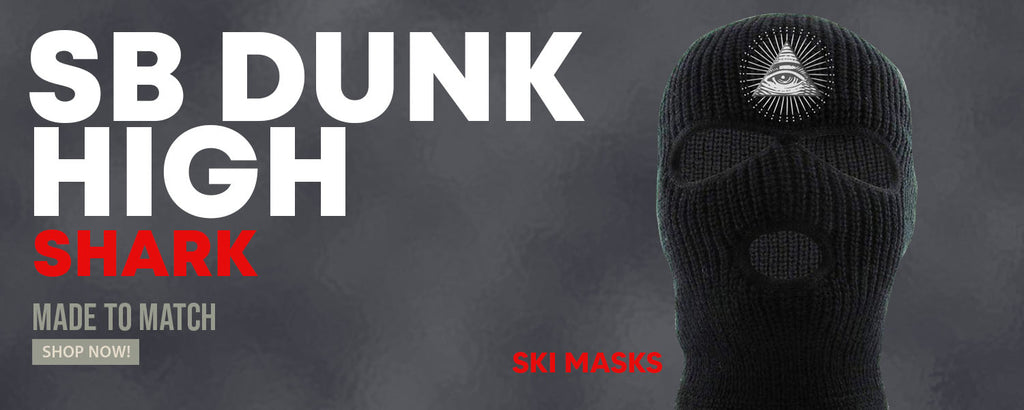 Shark High Dunks Ski Masks to match Sneakers | Winter Masks to match Shark High Dunks Shoes