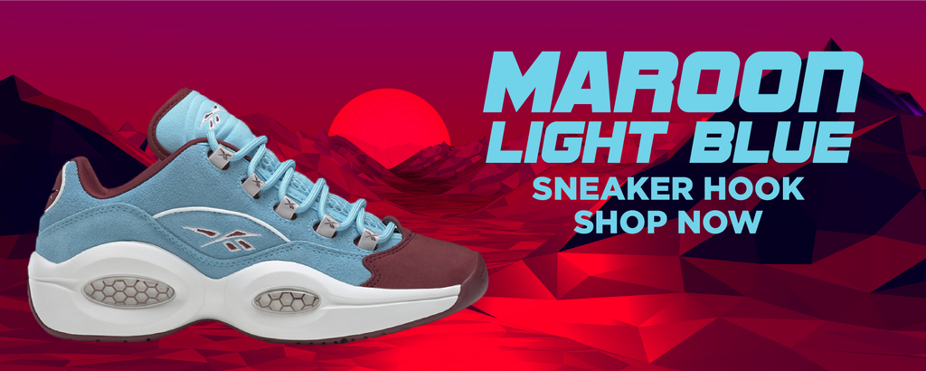Maroon Light Blue Question Lows Clothing to match Sneakers | Clothing to match Maroon Light Blue Question Lows Shoes
