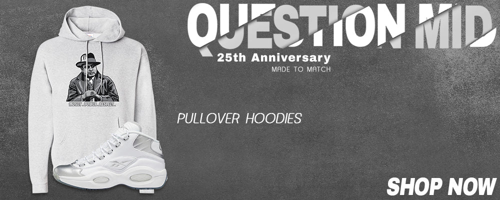 25th Anniversary Mid Questions Pullover Hoodies to match Sneakers | Hoodies to match 25th Anniversary Mid Questions Shoes