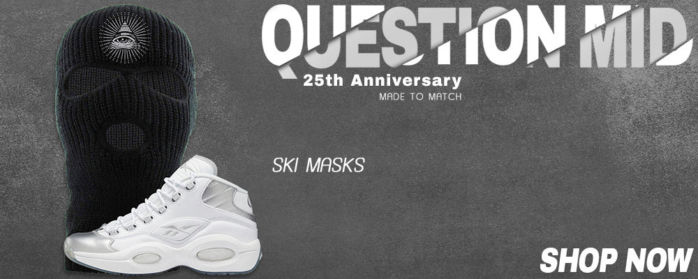 25th Anniversary Mid Questions Ski Masks to match Sneakers | Winter Masks to match 25th Anniversary Mid Questions Shoes