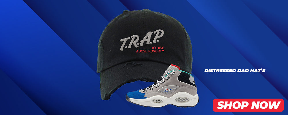 Draft Night Question Mids Distressed Dad Hats to match Sneakers | Hats to match Draft Night Question Mids Shoes