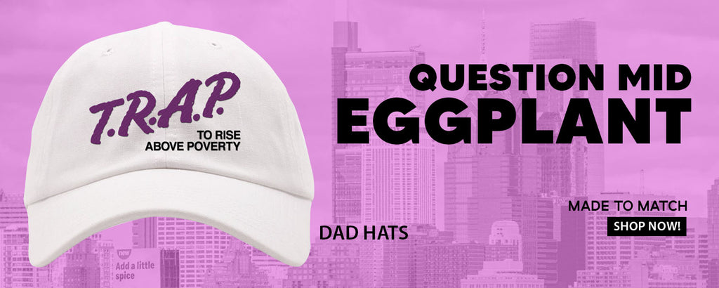 Eggplant Mid Questions Dad Hats to match Sneakers | Hats to match Eggplant Mid Questions Shoes