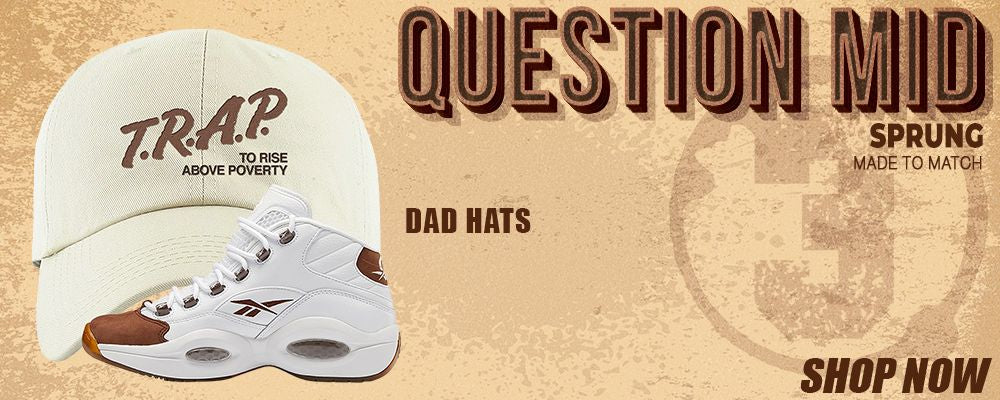 Mocha Question Mids Dad Hats to match Sneakers | Hats to match Mocha Question Mids Shoes