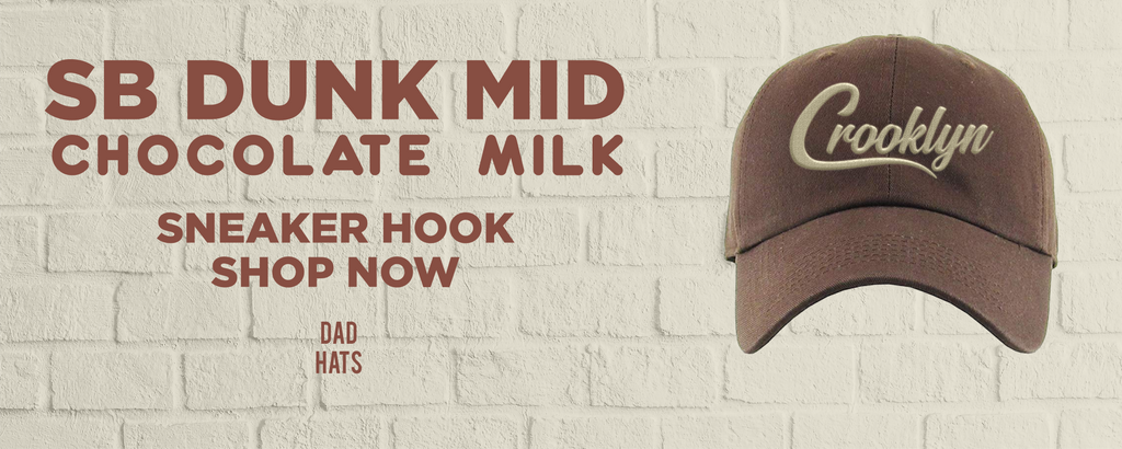 Chocolate Milk Mid Dunks Dad Hats to match Sneakers | Hats to match Chocolate Milk Mid Dunks Shoes