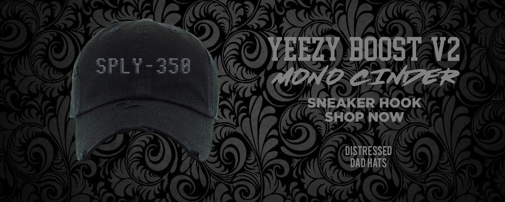 Yeezy Boost 350 v2 Mono Cinder Distressed Dad Hats to match Sneakers | Hats to match Adidas Yeezy Boost 350 v2 Mono Cinder Shoes