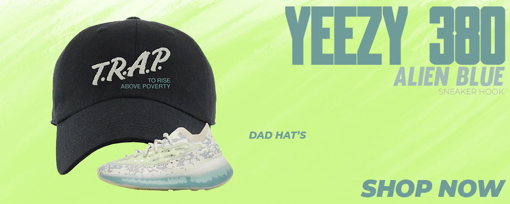 Alien Blue 380s Dad Hats to match Sneakers | Hats to match Alien Blue 380s Shoes
