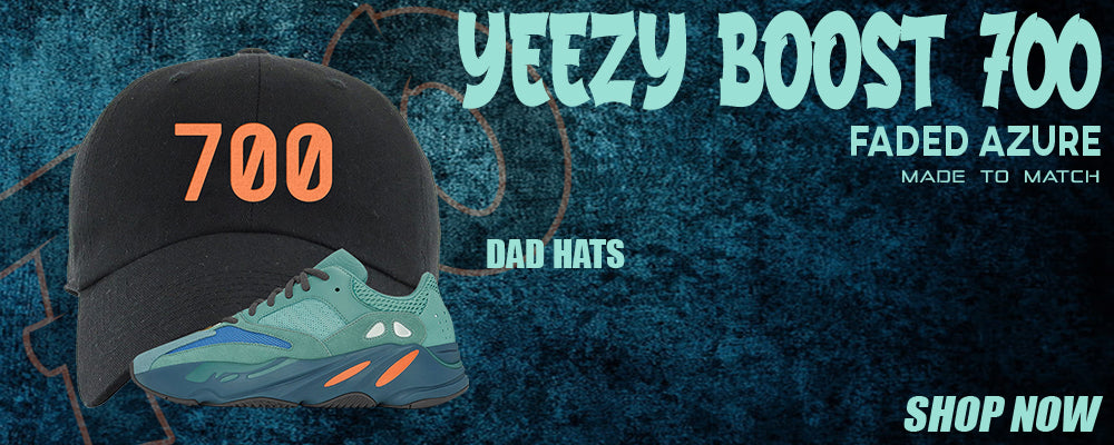 Faded Azure 700s Dad Hats to match Sneakers | Hats to match Faded Azure 700s Shoes