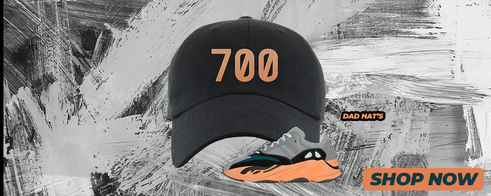 Wash Orange 700s Dad Hats to match Sneakers | Hats to match Wash Orange 700s Shoes