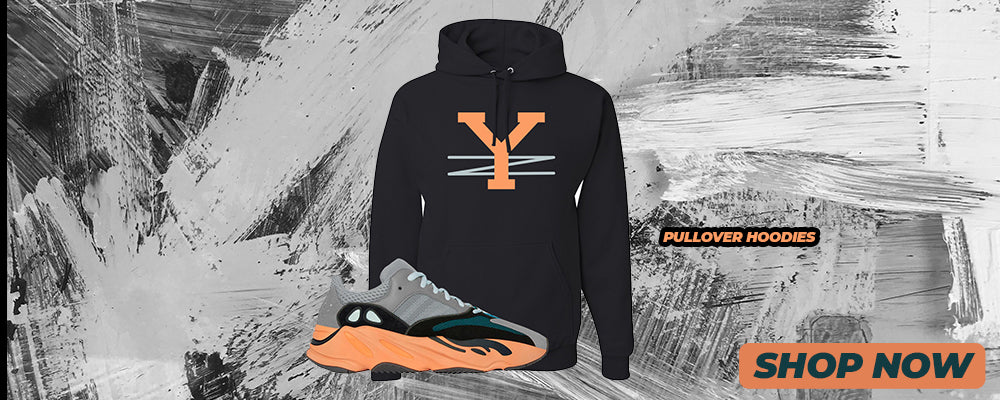 Wash Orange 700s Pullover Hoodies to match Sneakers | Hoodies to match Wash Orange 700s Shoes