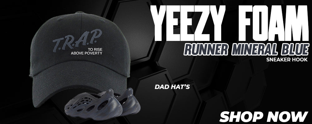 Yeezy Foam Runner Mineral Blue Dad Hats to match Sneakers | Hats to match Adidas Yeezy Foam Runner Mineral Blue Shoes