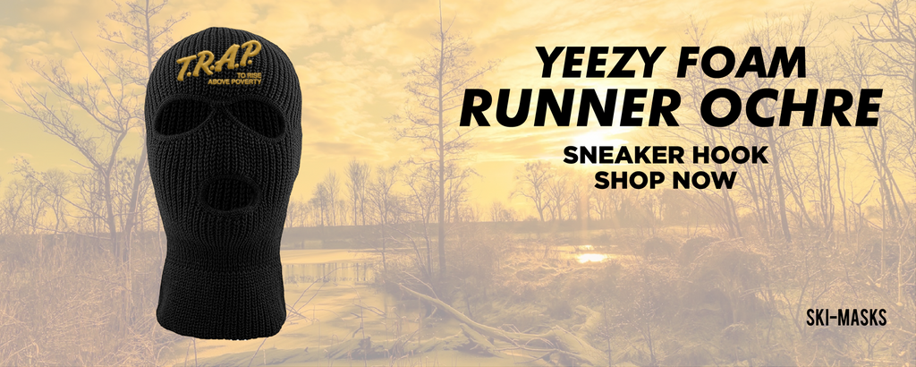 Yeezy Foam Runner Ochre Ski Masks to match Sneakers | Winter Masks to match Adidas Yeezy Foam Runner Ochre Shoes