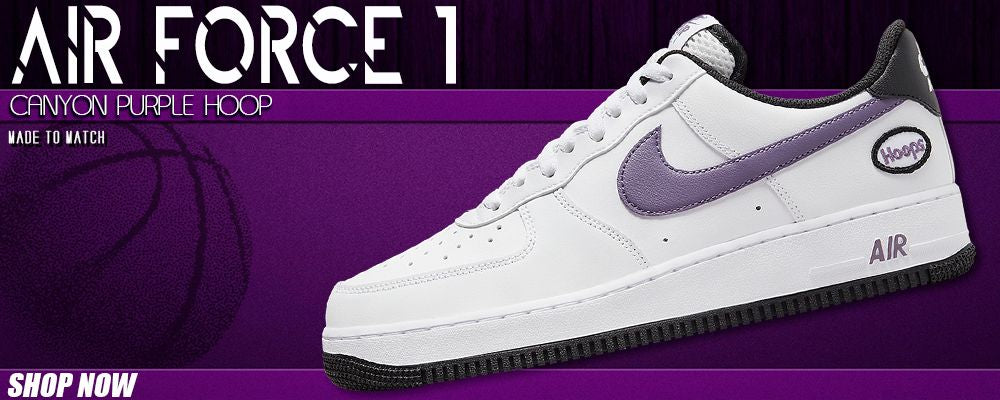 Canyon Purple Hoop AF1s Clothing to match Sneakers | Clothing to match Canyon Purple Hoop AF1s Shoes