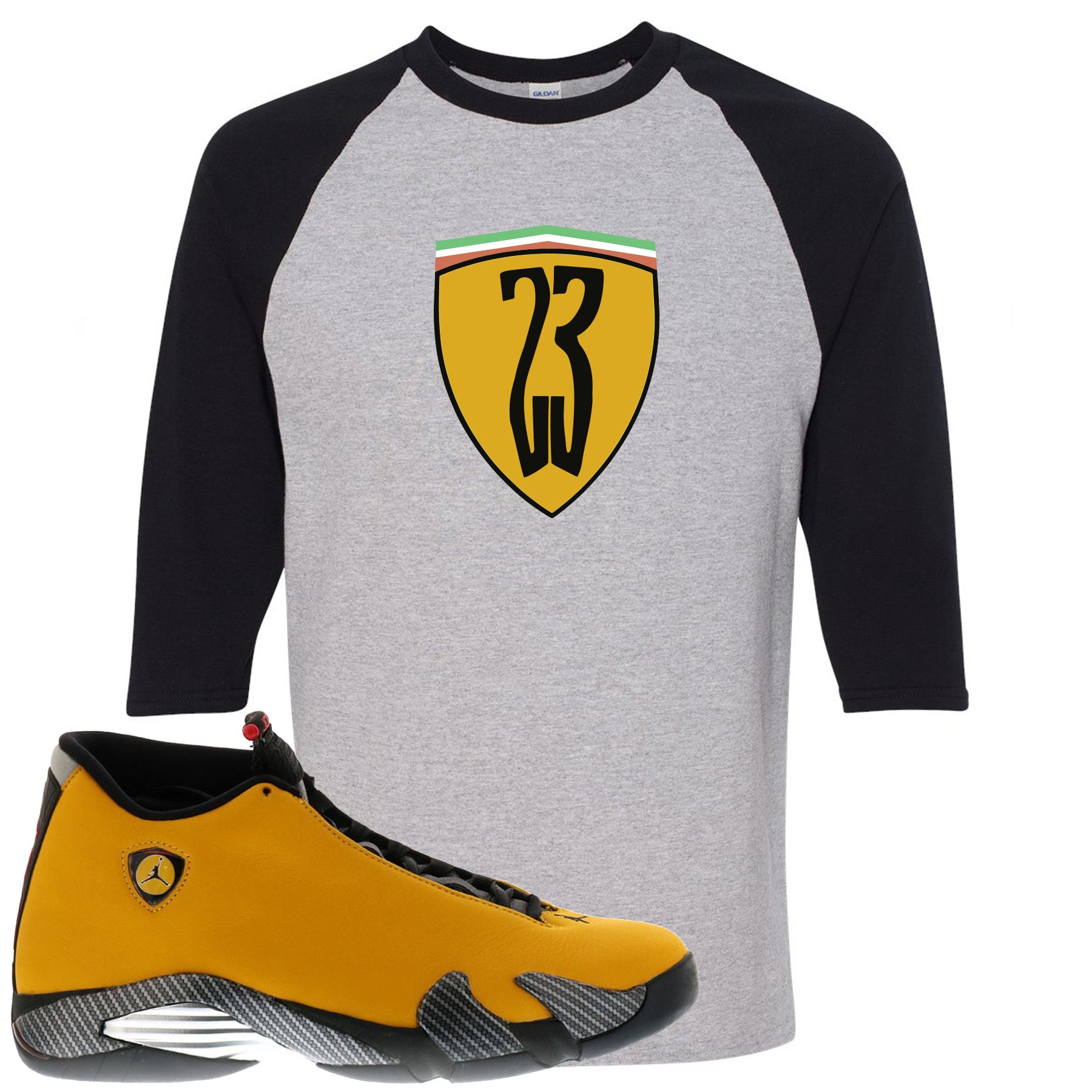 jordan 14 reverse ferrari shirt