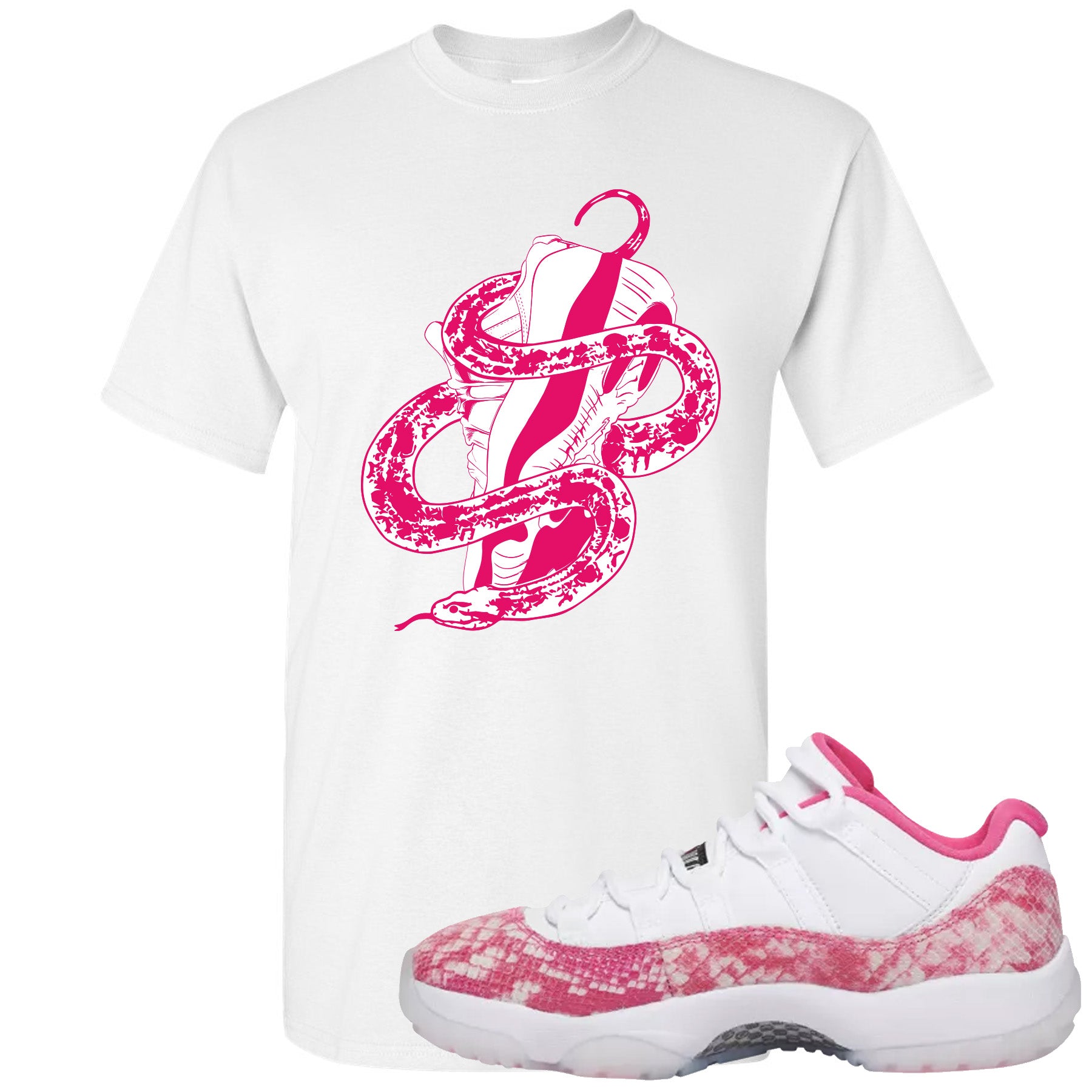 white and pink snakeskin jordans