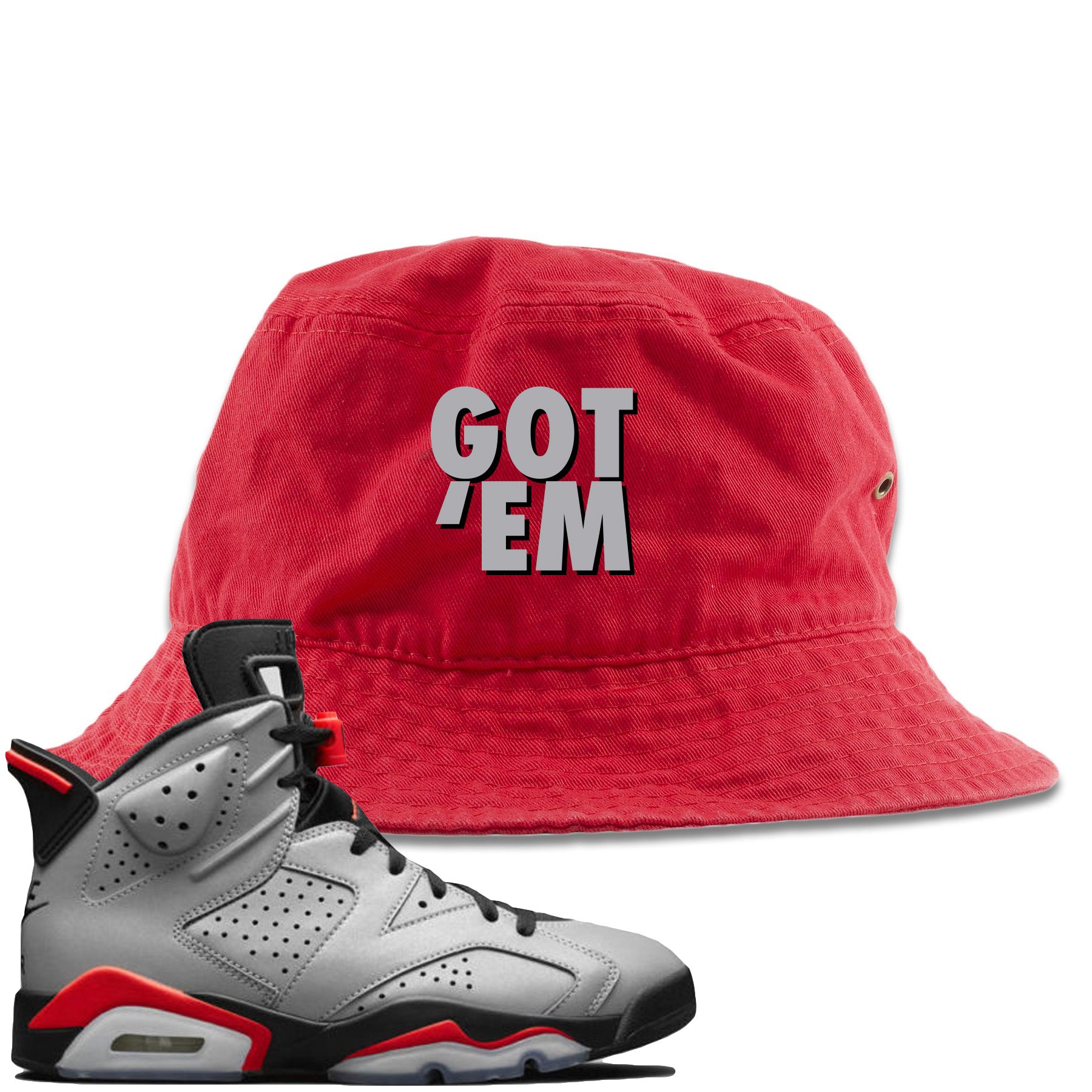 red champion bucket hat