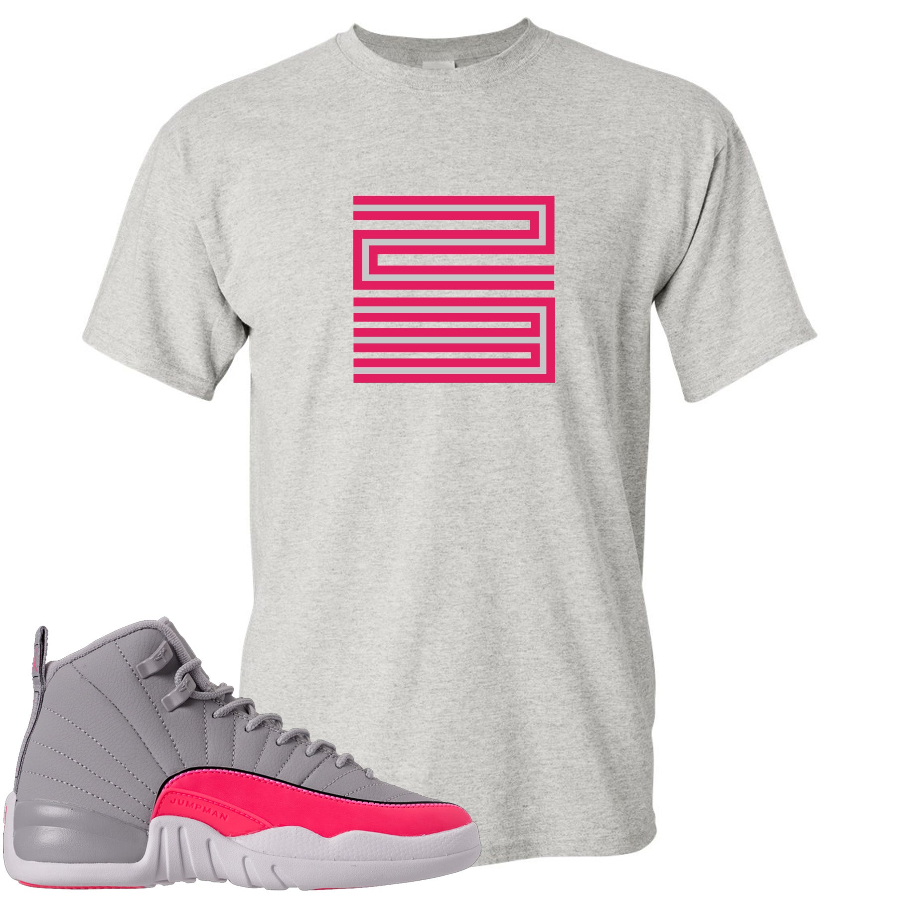 pink and grey jordan 12