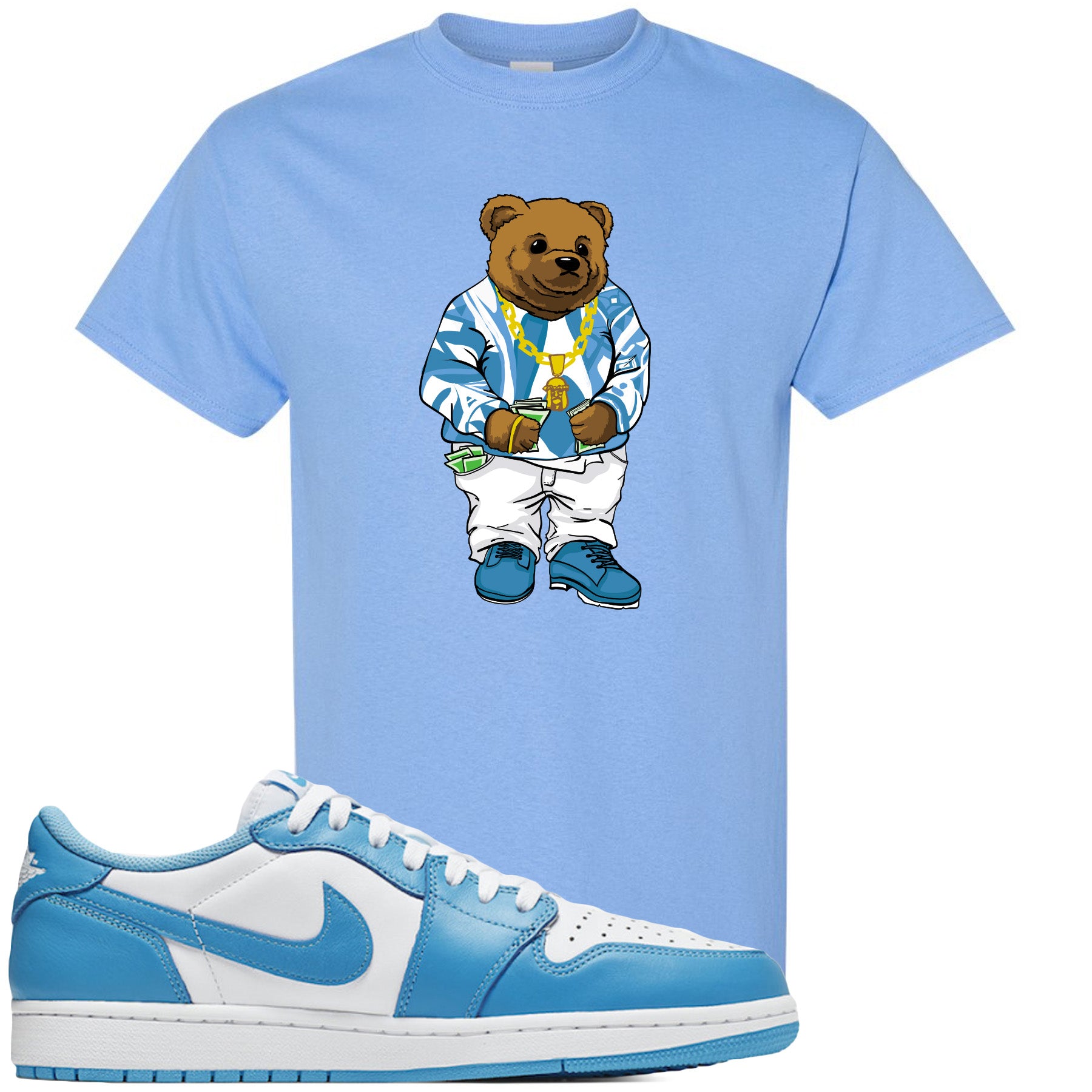 baby blue jordan outfit