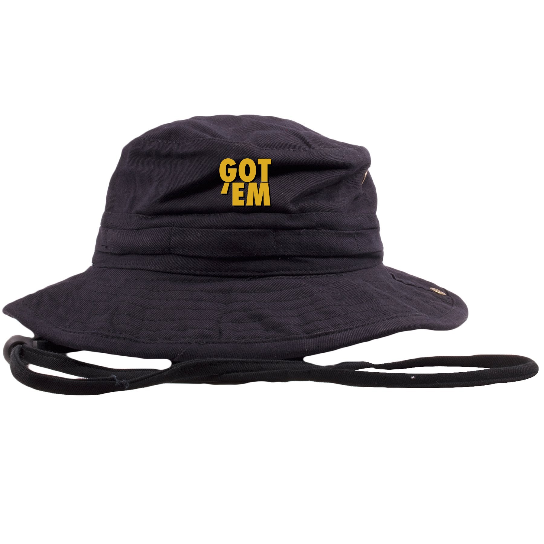 gold and black jordan hat